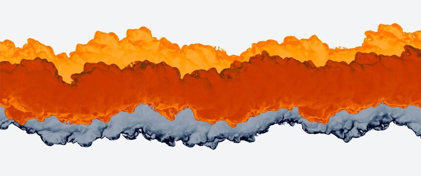 Modern alcohol ink background with bright contrast color accent, free white copy space, smoke texture elements, halloween theme, orange, hand painted artwork, strong blue accent, original wallpaper