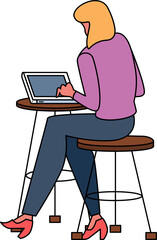 Set PNG illustrations flat design concept business and working activity in company.