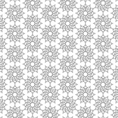 Islamic pattern. Arabic, indian, japanese motifs. Mandala seamless pattern. Ethnic bohemian background.vector seamless pattern.Mandala seamless pattern. floral pattern  Indian pattern.