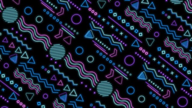 Neon Pattern Background