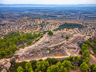 Fototapeta premium Iberian settlement of San Antonio, from the 5th century BC. Calaceite, Teruel, Spain.