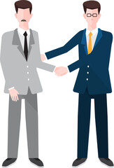 Set PNG illustrations flat design concept business and working activity in company.