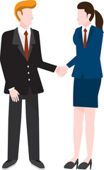 Set PNG illustrations flat design concept business and working activity in company.