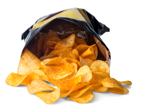 Open Bag of Chips