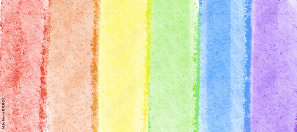 Wall mural abstract colorful rainbow banner background design. water color paint texture wallpaper.