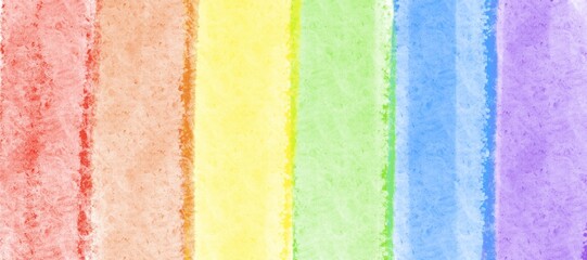 Abstract colorful rainbow banner background design. Water color paint texture wallpaper.