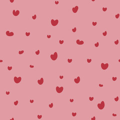 Abstract Seamless Pattern with a Heart Pattern. 