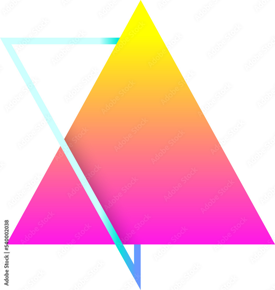 Poster png element graphic vivid gradient geometric and line. abstract background shape.