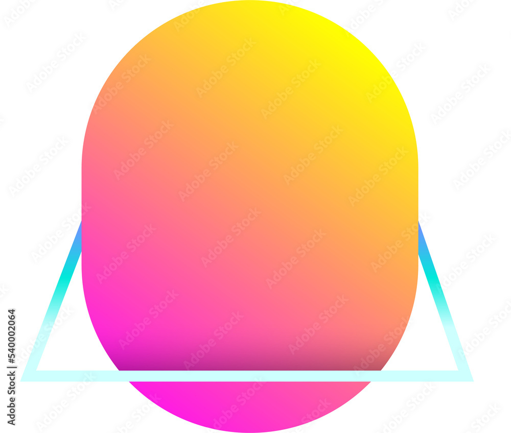 Aufkleber png element graphic vivid gradient geometric and line. abstract background shape.