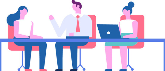 Person with laptop flat vector people