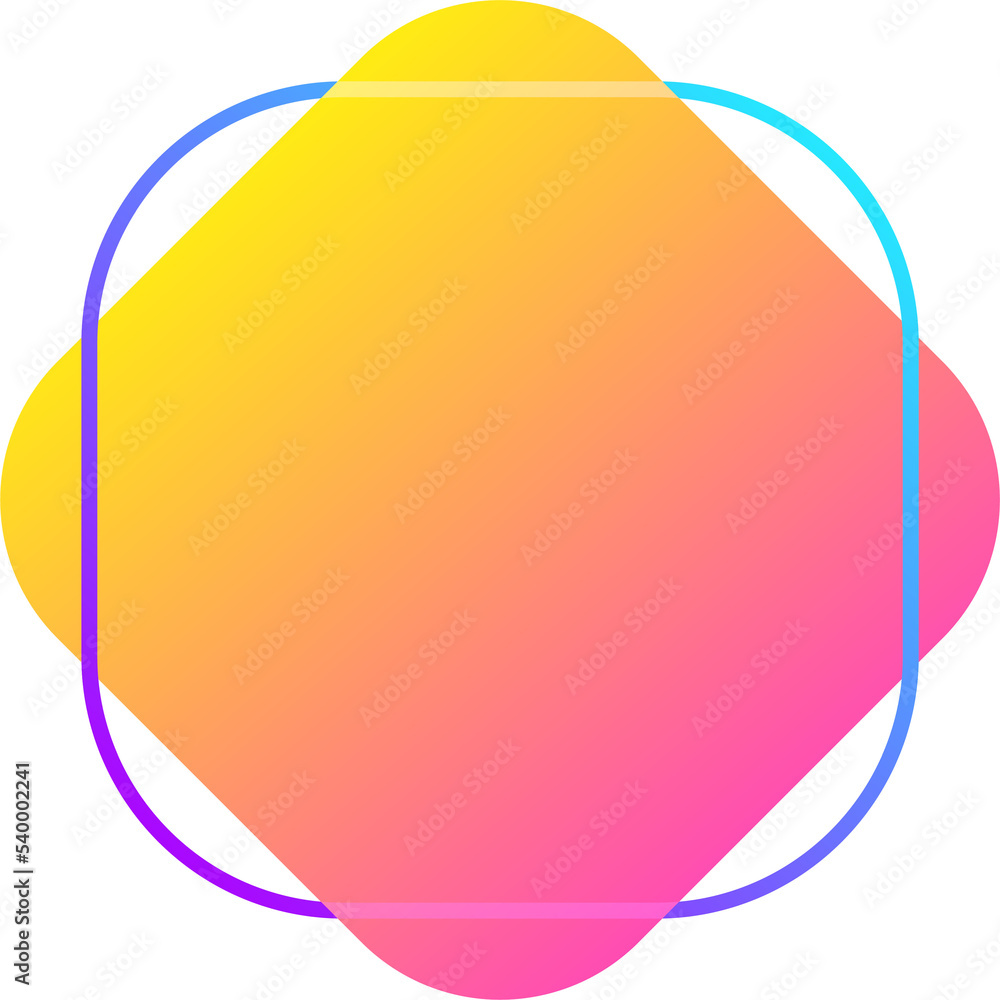 Poster png element graphic vivid gradient geometric and line. abstract background shape.