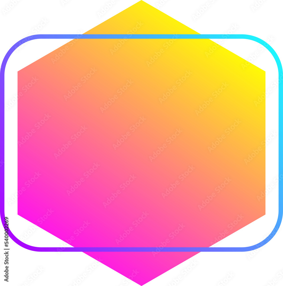 Aufkleber png element graphic vivid gradient geometric and line. abstract background shape.
