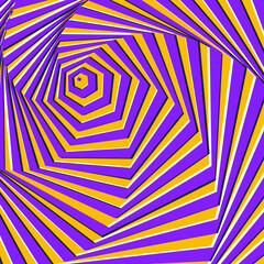 Optical illusion seamless pattern. Moving visual hypnotic