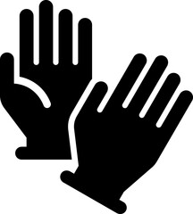 Disposable gloves icon