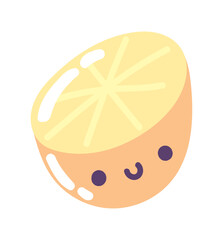 orange fruit kawaii