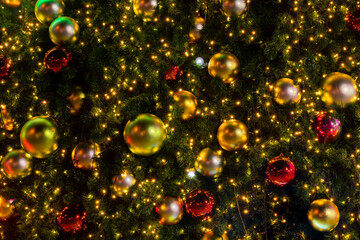 Obraz na płótnie Canvas Christmas tree and Christmas decorations.