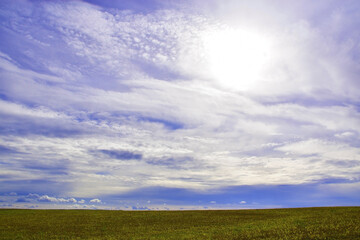 Autumn sky with light clouds