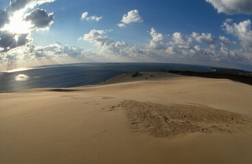Fototapeta na wymiar dune du Pilat, La Teste-de-Buch, Landes de Gascogne, Gironde, 33, France