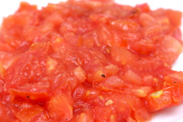 Pasta de tomate feita em casa, molho de tomate feito em casa