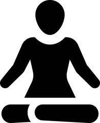 Yoga meditation icon