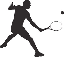 silhouette of people playing tennis