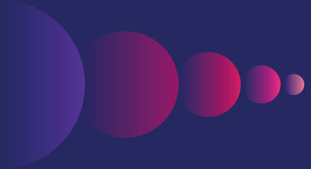 abstract background with gradient circles, soft tones, vector illustration. Calm and space concept