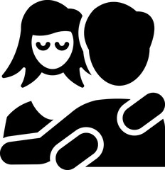 Love hug icon