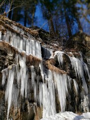 waterfall in winter