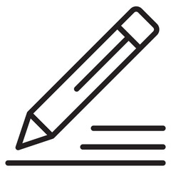 Pencil outline style icon