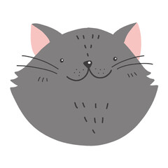 facial cat drawing