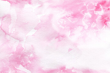 Pink Watercolor Hand-Painted Background