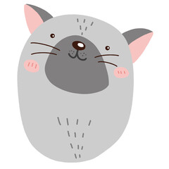 facial cat drawing