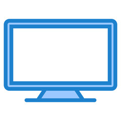 Monitor blue style icon