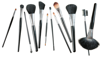 Make-up cosmetics fashion beauty glamour cosmetic products makeup brushes