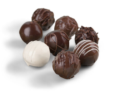 Assorted Dark, Milk And White Chocolate Candies , Pralines , Truffles