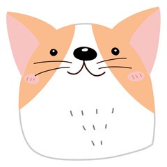 facial dog drawing