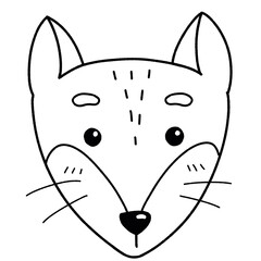 facial dog drawing