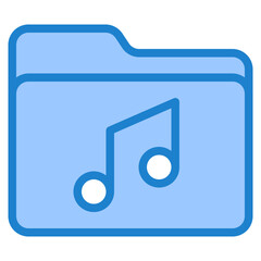 Folder blue style icon