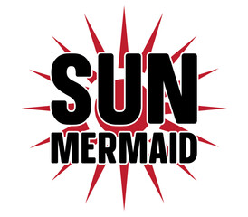 Sun Mermaid, Summer SVG Design, Summer Cut File, Summer SVG, Summer T-Shirt Design, Summer Design, Summer Bundle