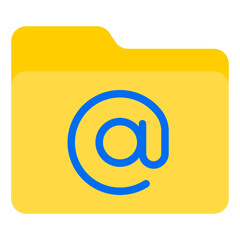 Folder flat style icon