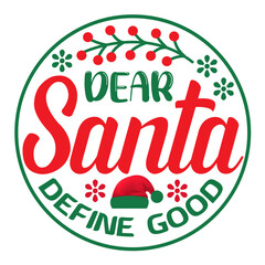 Dear Santa define good SVG