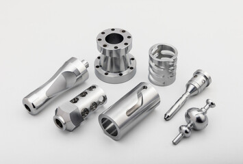 precision turned metal components  made on CNC machines for engineering applications
