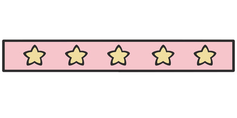 Star Rating Score Bar Decoration