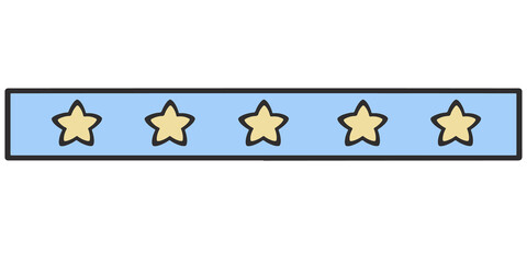 Star Rating Score Bar Decoration