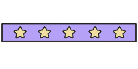 Star Rating Score Bar Decoration
