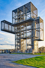 Indemann watchtower at opencast lignite mining
