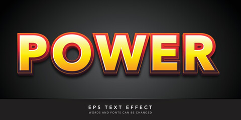 power 3d editable text effect