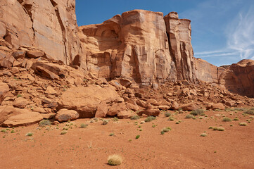 eroding butte