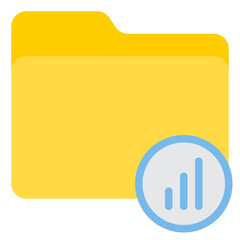 Folder flat style icon