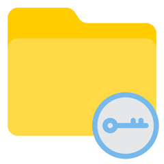 Folder flat style icon